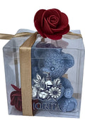 Vela Artesanal Pareja de Ositos Azules – Aroma Rosas | Morita